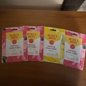 Burt's Bees Calming and Reviving Sheet Masks - Rose and Pineapple